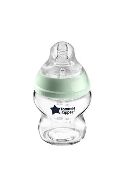 tommee tippee Closer To Nature Glass Baby Bottle Transparent Green 150 ML