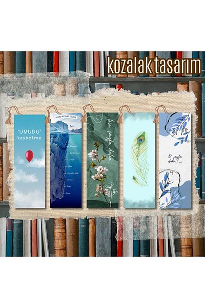 Kozalak Tasarım مجموعة من 5 إشارات مرجعية
