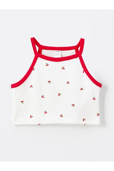 LC Waikiki LW – Bedrucktes Unterhemd für Babys mit Rundhalsausschnitt