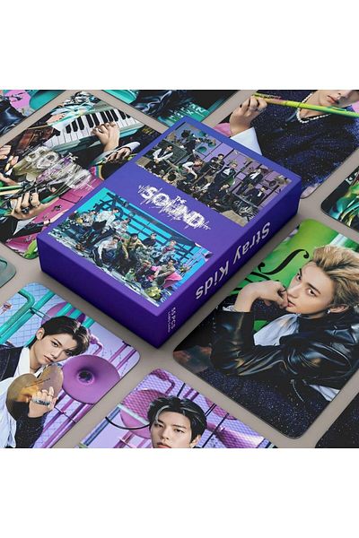 Kpop Dünyasi STRAY KIDS ''Sound'' Double Sided Printed Lomo Card Set