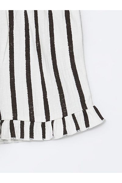 LC Waikiki Striped Elastic Waist Shorts for Baby Girl
