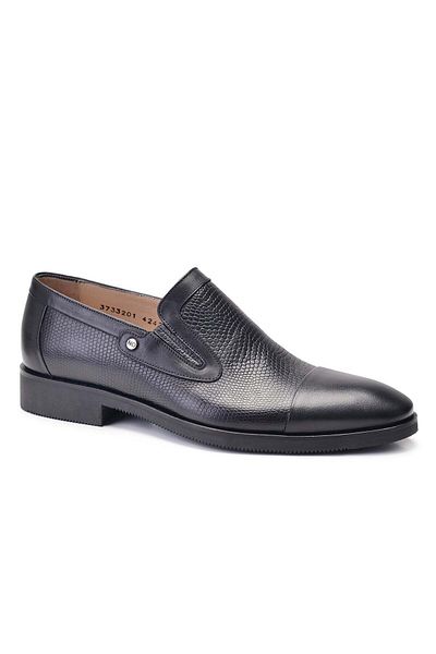 Nevzat Onay Men's Classic Black Genuine Leather Shoes