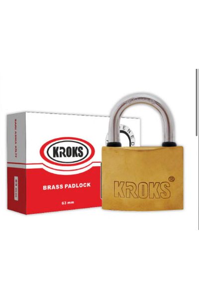 kroks 63mm Yellow Padlock - Stainless (1 Piece)
