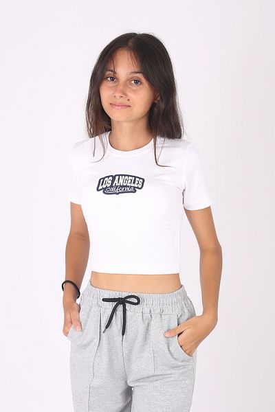 armicem Pipe Leg Crop T-Shirt and Sweatpants Set