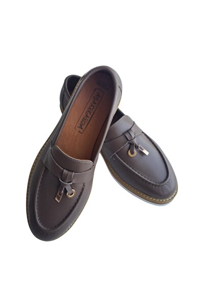 a ayak&kabım official Mink Real Leather Casual Women's Shoes