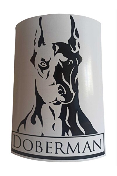 meristeed ملصق سيارة دوبيرمان اسود موديل 95202