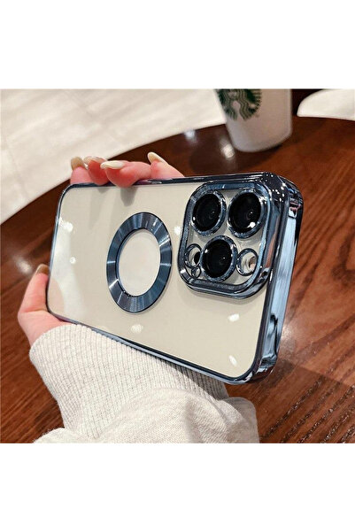 mooodcase Iphone 14 Pro Logo Detaylı Lens Korumalı Renkli Çerçeve Detaylı Şef...