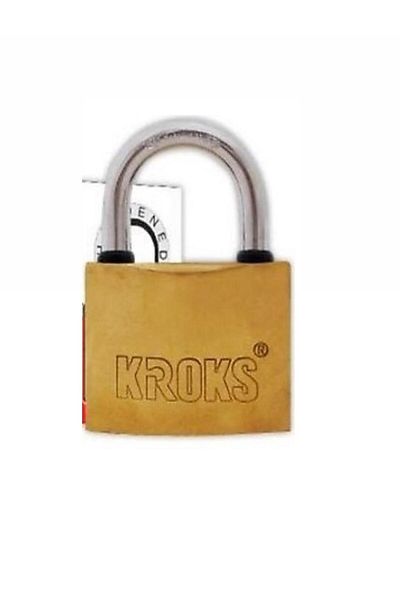 kroks 63mm Yellow Padlock - Stainless (1 Piece)