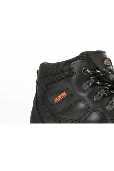 Scooter Αδιάβροχα Δερμάτινα Μαύρα Ανδρικά Μποτάκια M5538ds