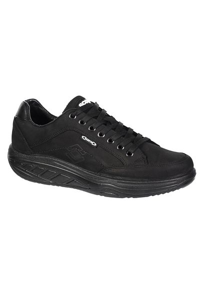 Scooter Men's Black Leather Sneakers - M0781Ns
