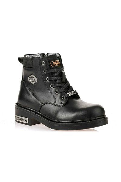 Scooter Leather Black Men's Boots M5121ds