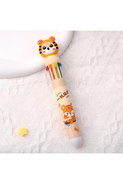 Kawai قلم حبر جاف على شكل أسد 10 ألوان