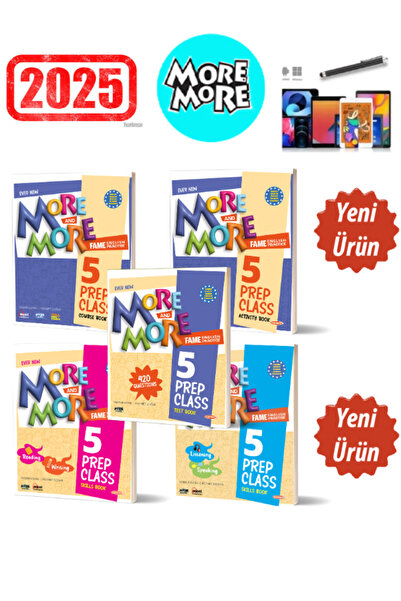 Fenomen Yayıncılık Kurmay Elt More & More 5 Prep Class Course Book 5’li Tam S...