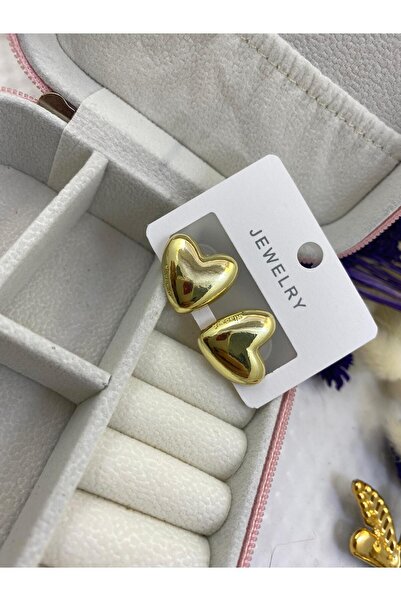 Arescollection أقراط نسائية مقاومة للتشوه على شكل قلب من الفولاذ من سلسلة vip