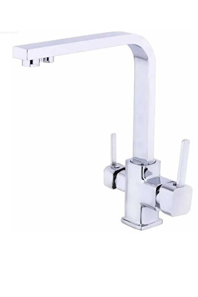 ema Chrome Kitchen Faucet - Square Pipe and Purifier
