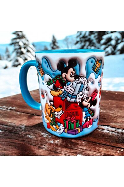 mug shop Mickey Minnie Mouse Yılbaşı Kupa-Noel Tasarım Hediyelik Kupa Bardak