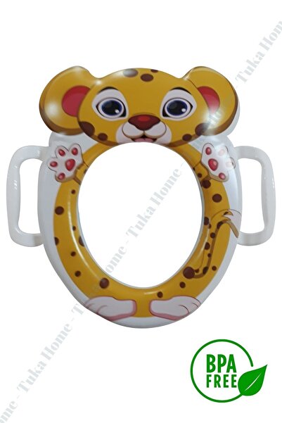 Tuka Home Lazımlık Çocuk Bebek Klozet Aparatı Çita Desenli