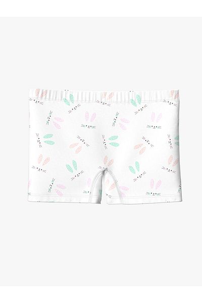 LC Waikiki LCW Kids White Printed Boxer για κορίτσια 3 τεμαχίων
