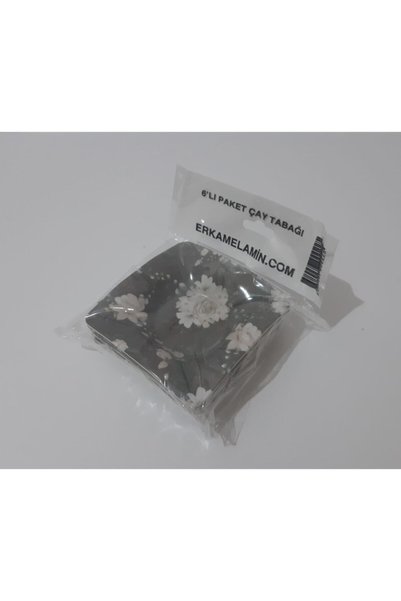 renkli çiçekler 6 Adet Melamin Çay Tabağı Çay Tabak