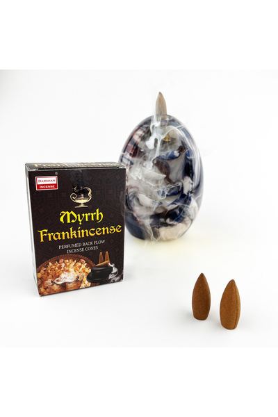 Morey Darshan Myrrh Frankincense Geri Akış Tütsü 1 Paket 10 Geri Akış Tütsü
