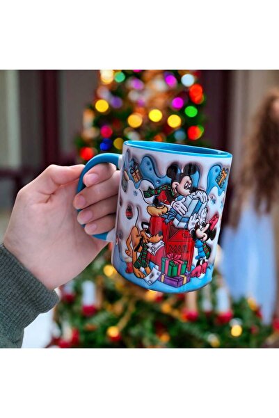 mug shop Mickey Minnie Mouse Yılbaşı Kupa-Noel Tasarım Hediyelik Kupa Bardak