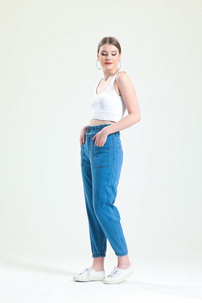 SHEVEGA Blugi pentru damă, blugi, cu buzunare, detaliați, blugi jogger (țesătură subțire)
