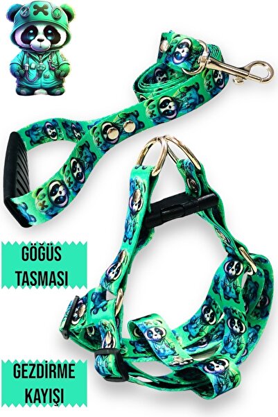 Angelapets Köpek Tasması ( Göğüs Tasması ) Gezdirme Kayışı Set