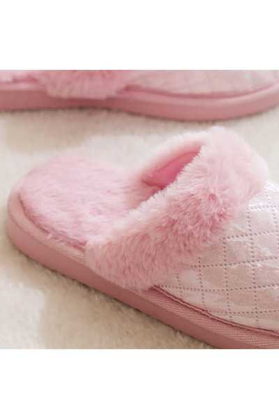 LC Waikiki Light Pink Plush Women's House Slippers - Lcw Home
