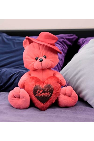 Mnk PELUŞ SEVİMLİ ŞAPKALI OYUNCAK AYI