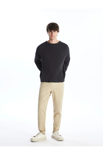 LC Waikiki Beige Gabardine Men's Jogger - Lcw Casual, Standard Fit