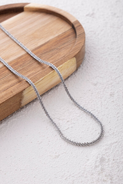 ByFlorya Jewelry الصلب حبل الماس قلادة تشويه الحرة سحق شوكة سلسلة