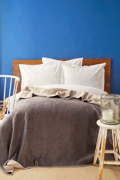 Nautica Home Διπλή Βαμβακερή κουβέρτα διπλής όψης Jetty Anthracite Beige
