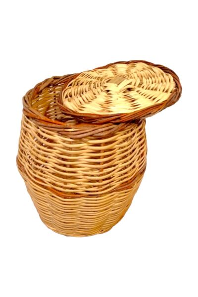 Greenosier Wicker Cane Basket Bamboo Potato-Onion Basket Hand Knitted Basket