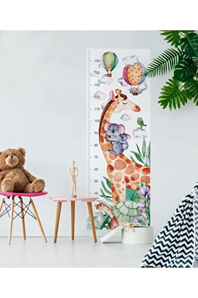 Beyaz Grafik Autocolant de perete pentru măsurarea înălțimii copiilor