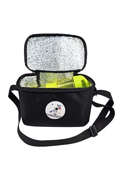 Woys Bags Kindergarten, Primary School Lunch Box Black