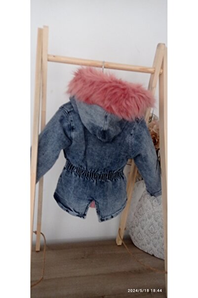 Azra İÇİ PELÜŞ KIZ ÇOCUK  KOT KABAN