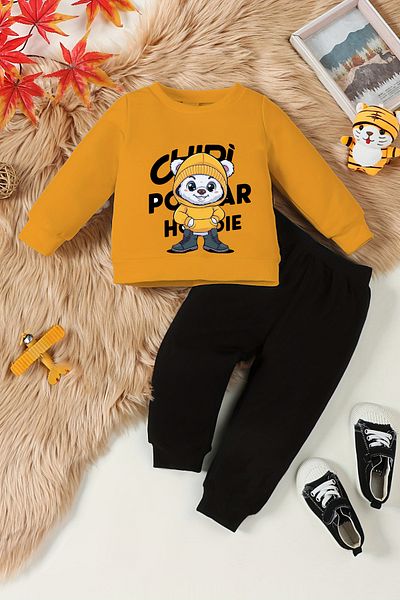 ADABEBEK Panda Printed Premium Baby Set - Top and Bottom Set 22532