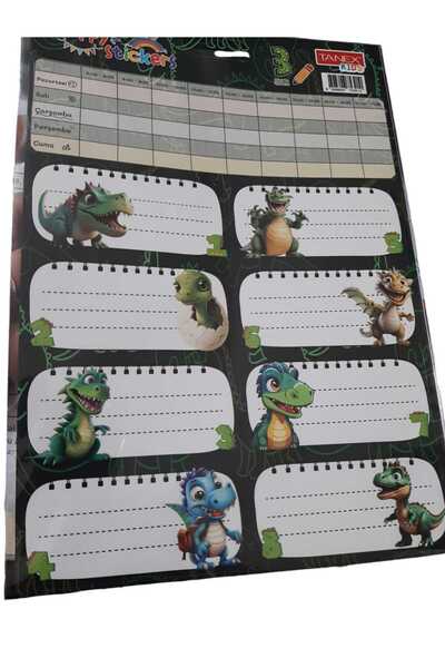 ÇEÇEN HOME Naljepnica sa mužjakinjom dinosaura - 2 paketa = 6 komada