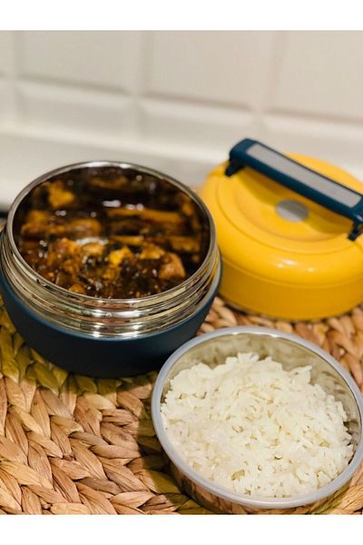GÜVEN 6 Hours Hot Cold Feeding Bowl and Food Thermos
