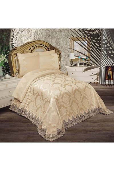 hourglass store قطع قطنية، طقم بيكيه فرنسي مزدوج
