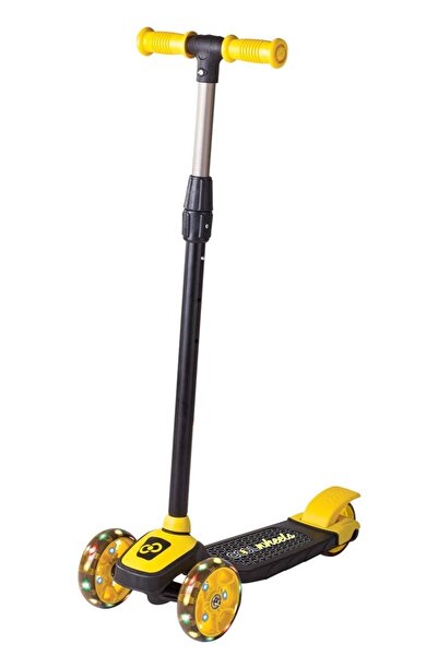 Cool Wheels Led Işıklı 3 Tekerlekli Twistable Sarı Çocuk Scooterı