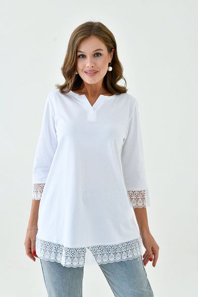MAMAYAGA Μπλούζα με λαιμόκοψη Curve Plus Size Laced Tunic - Γυναικεία Αθλητικά