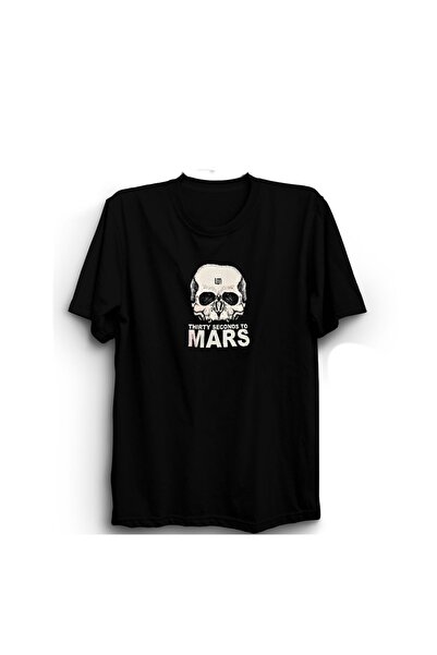 The Fame Thirty Seconds to Mars - Tricou Rock Metal Band, model cu craniu