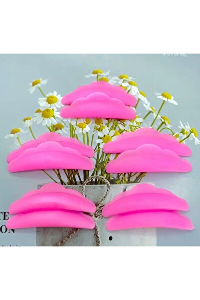 Lush Studio Pembe Kirpik Lifting Silikon Ped Kıvırıcı Silikon Ped 5 Farklı Boy