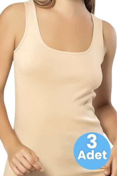 Tezzgelsin Бавовняна товста майка з бретельками для жінок - набір з 3 штук