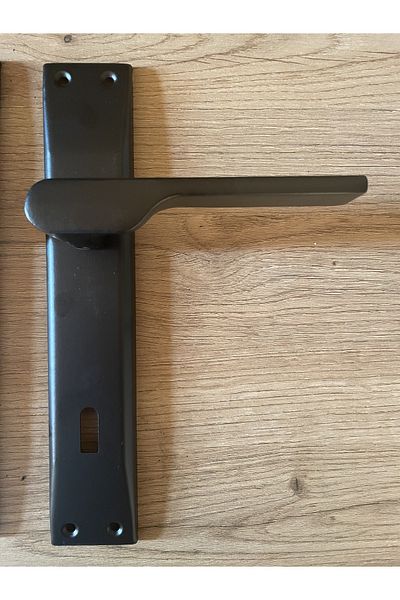 bersayapı Veroni Mirrored Room Door Handle Black 1 Set