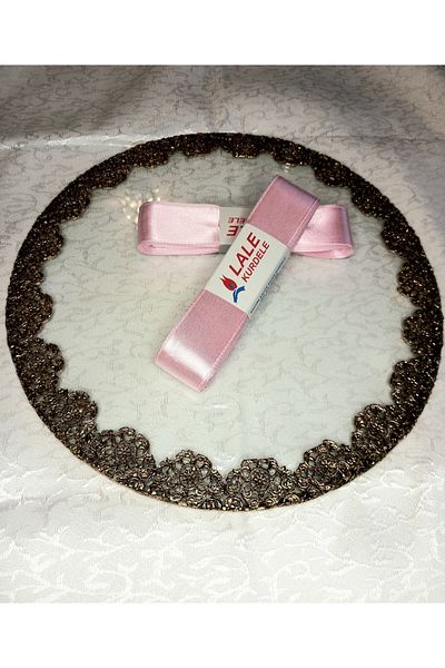 yörük tuhafiye 10 Meters Pink Satin Ribbon - 3 Cm, One Ball Set and Baby Pink Ribbon