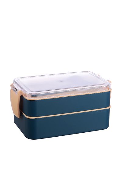 Titiz 2-Tier Feeding and Food Storage Set - Fork and Spoon Included