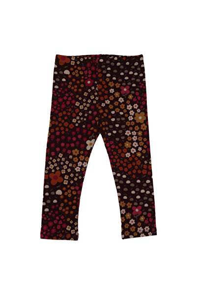 MAYORAL Floral Burgundy Color Girl's Tights