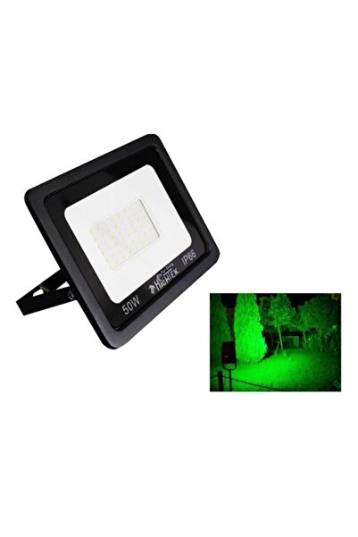 Genel Markalar 50 Watt Slim Kasa Smd Led Projektör-dış Mekan Yeşil